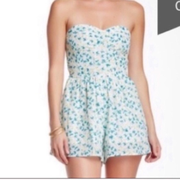 🪡RIELEY🪡FLORAL BUSTIER SILK ROMPER🪡 - Picture 5 of 9